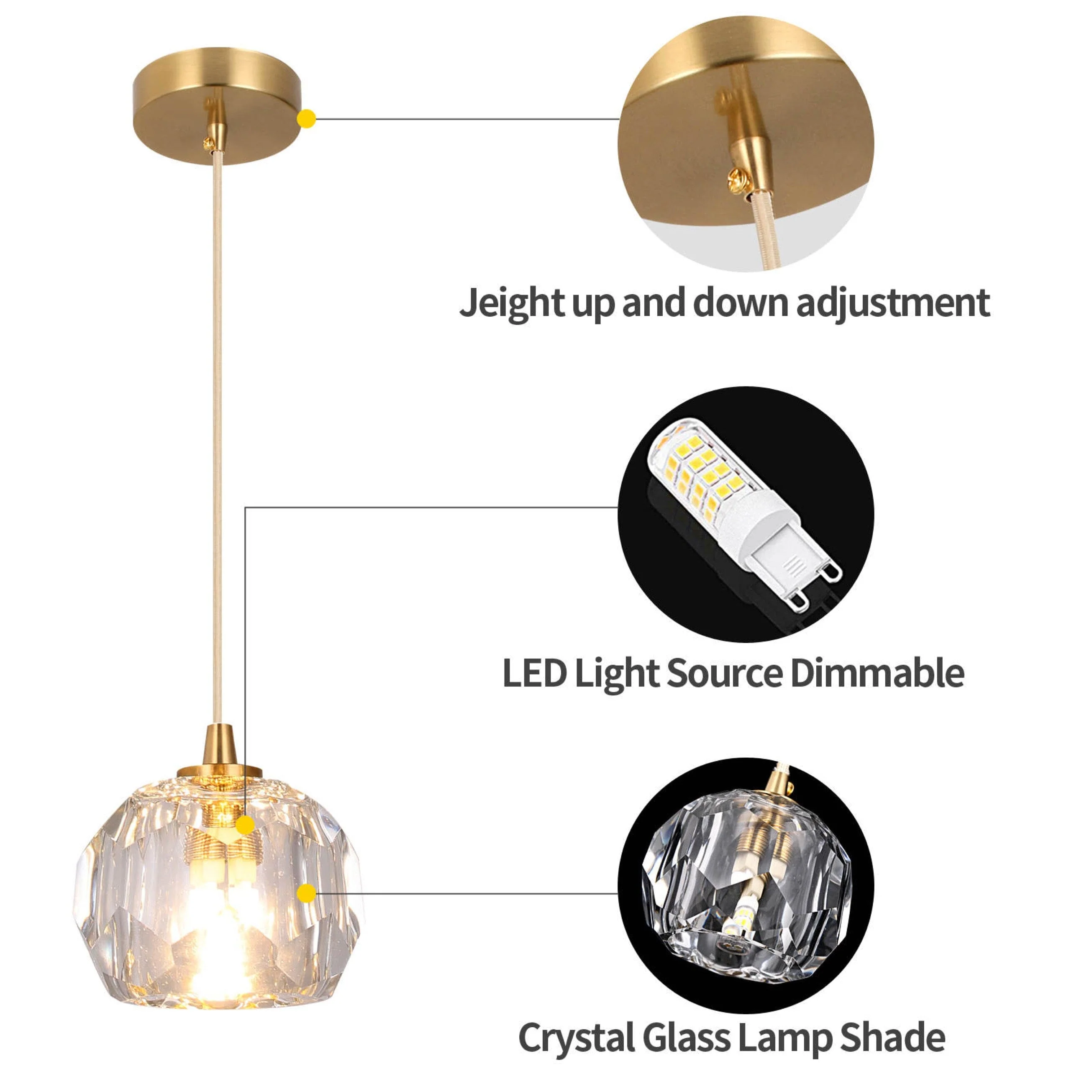 Elvi Crystal Pendants - Image 12