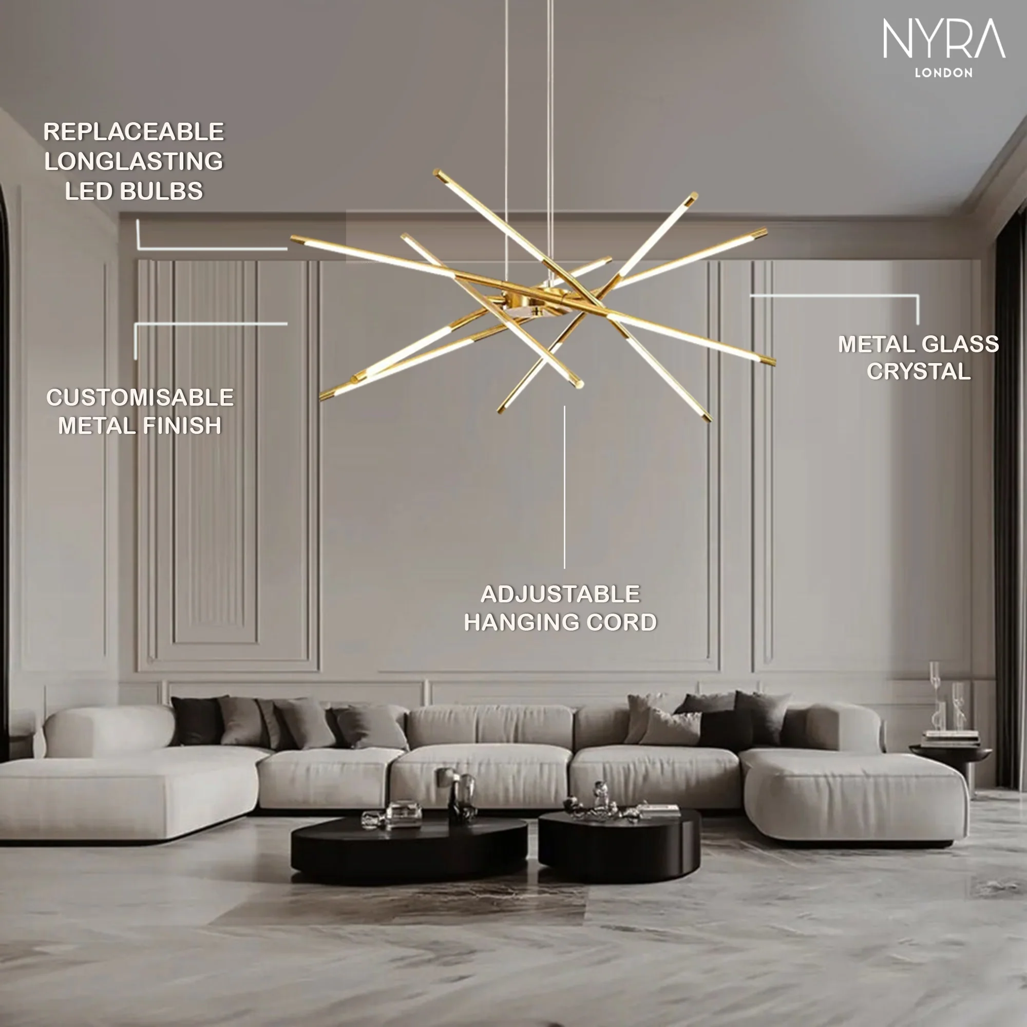 Stradivarius Spikey Chandelier - Image 4