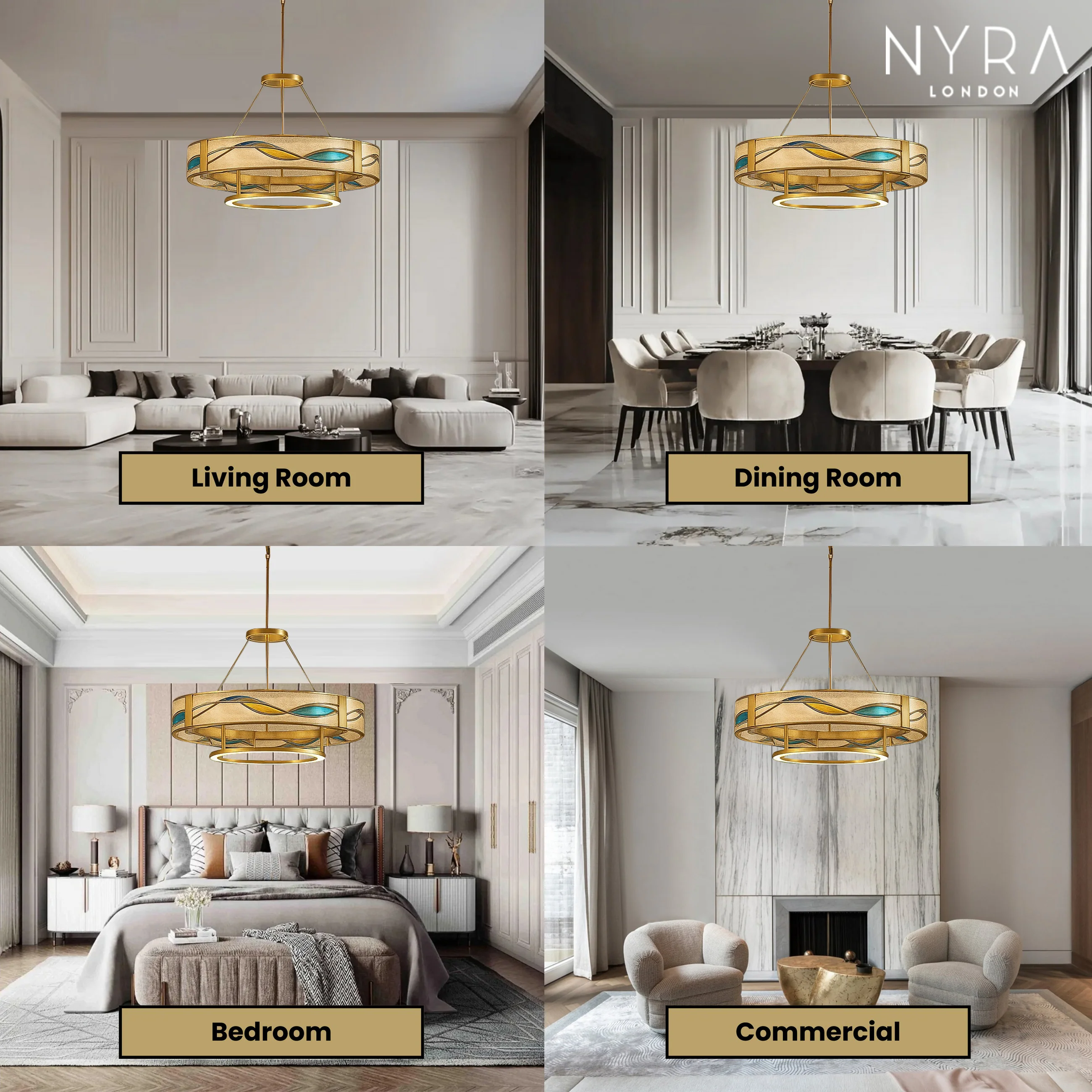 LOVO Enamel Round Chandelier - Image 3