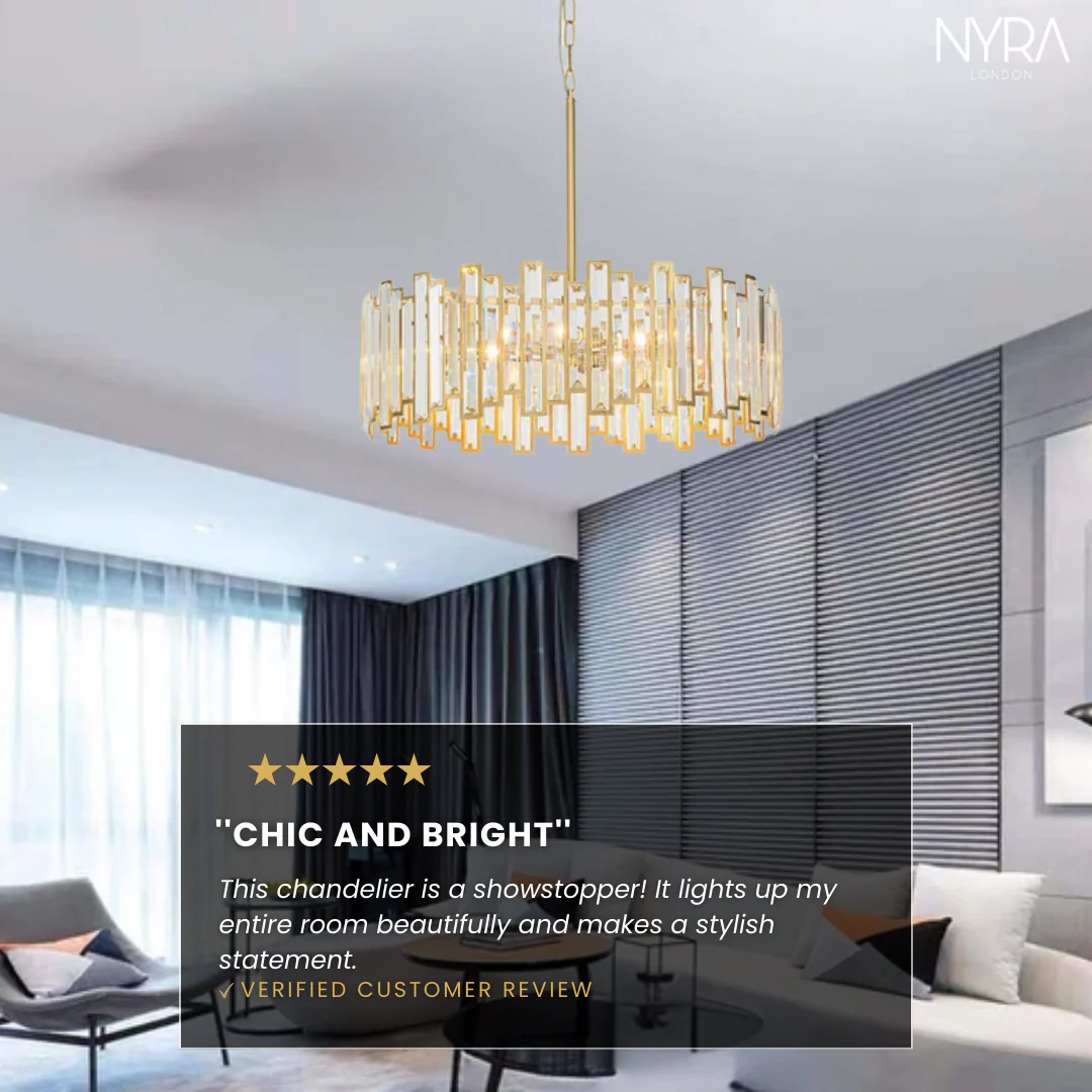 Lumora Modern Crystal Chandelier - Image 6