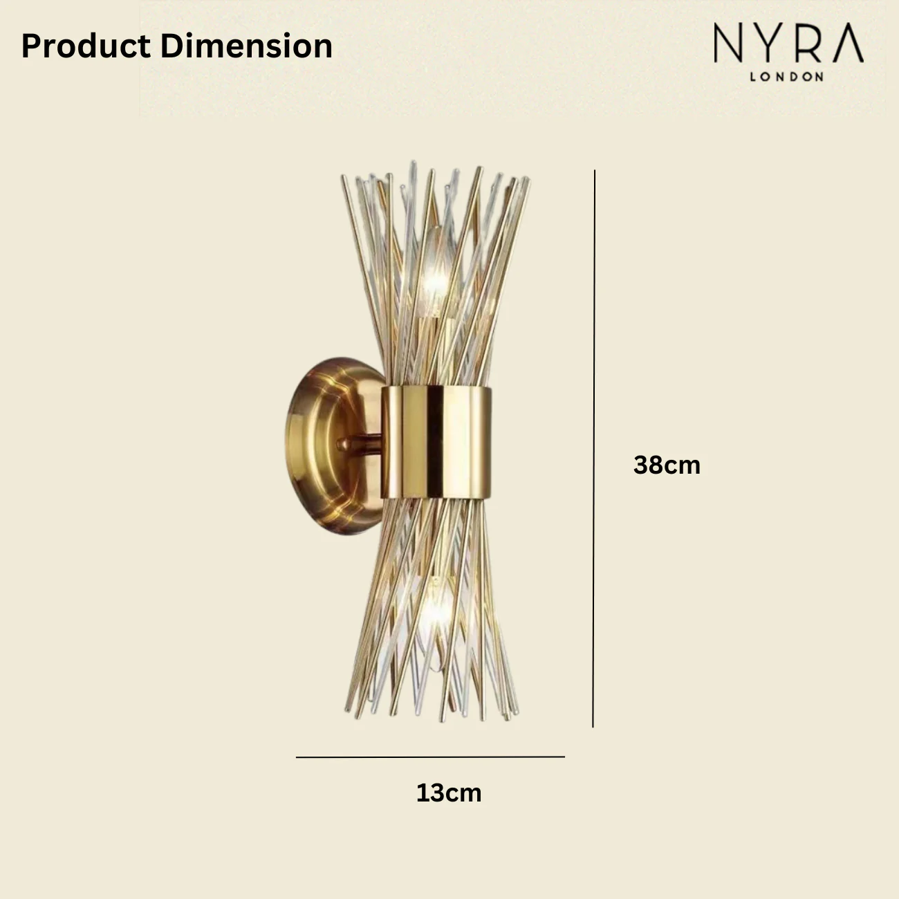 Lunet Glass Wall Sconce - Image 3