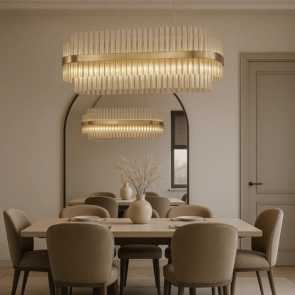 Lurano Rectangular Crystal Chandelier - Image 6