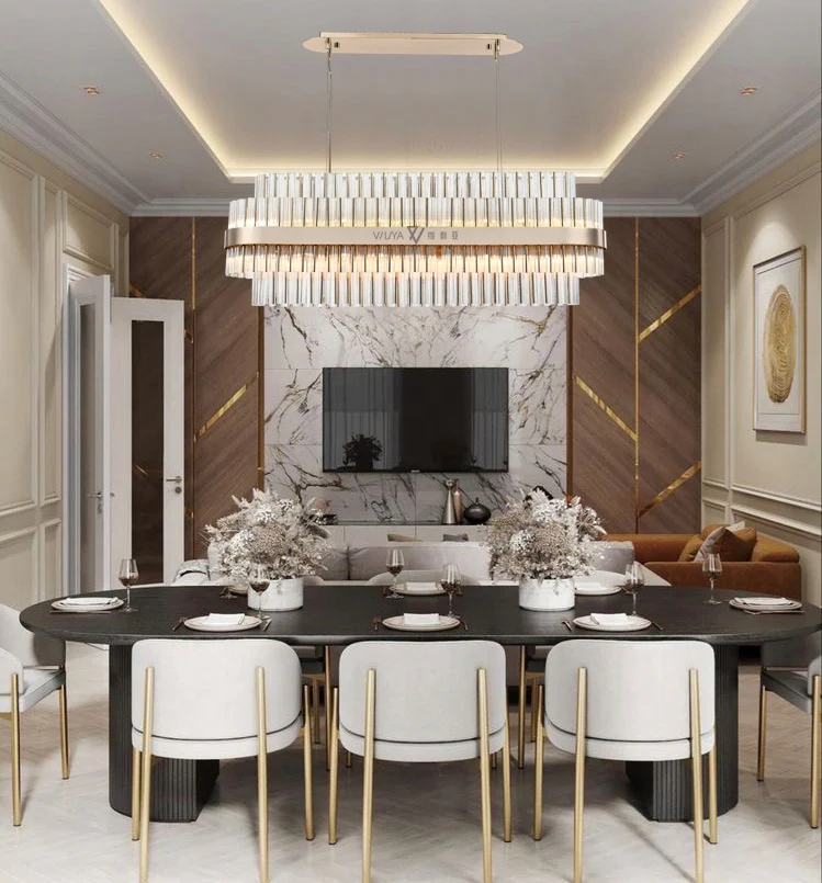 Lurano Rectangular Crystal Chandelier - Image 9