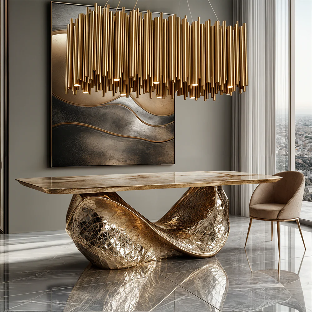 Gold Nest Oval Chandelier - Image 2