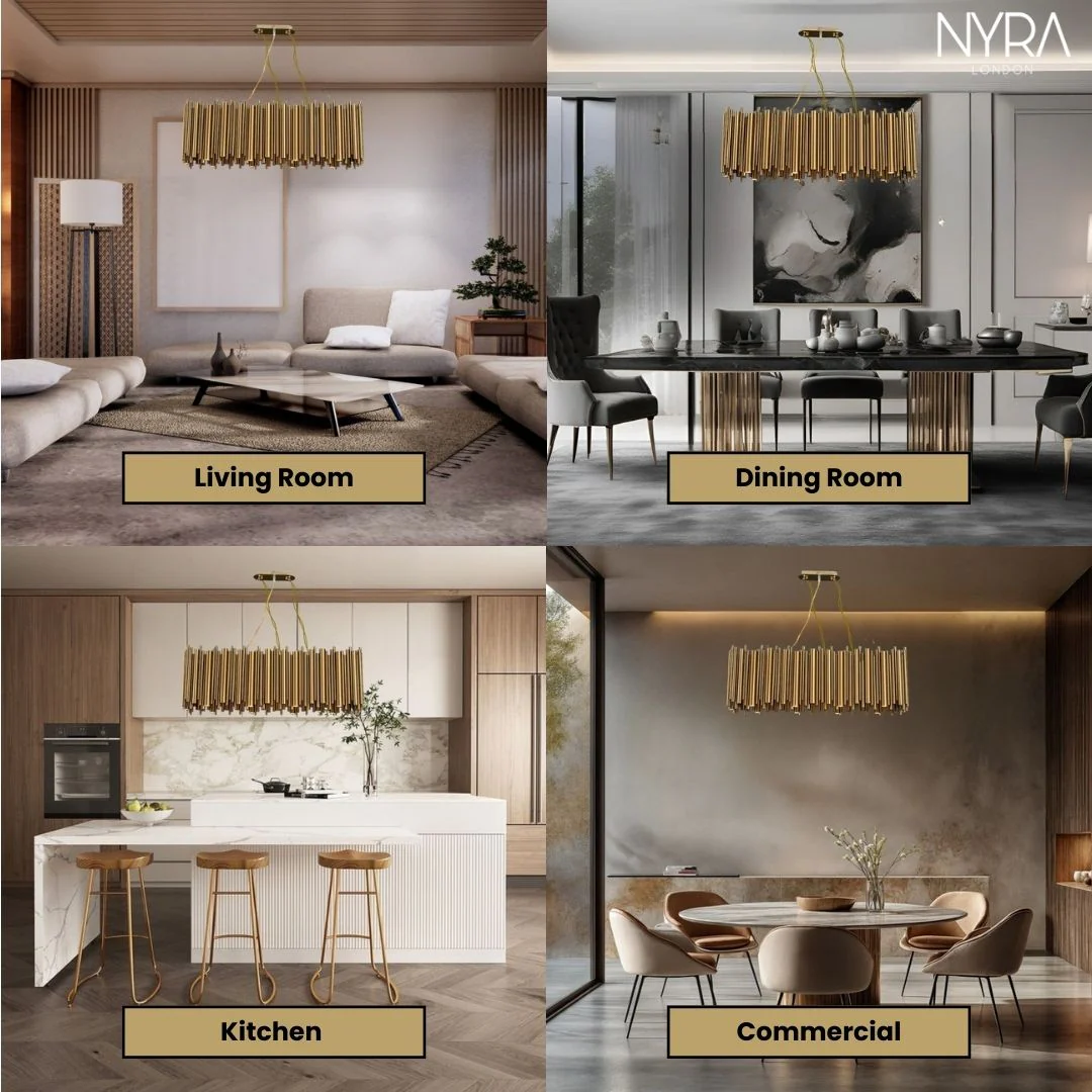 Gold Nest Oval Chandelier - Image 4