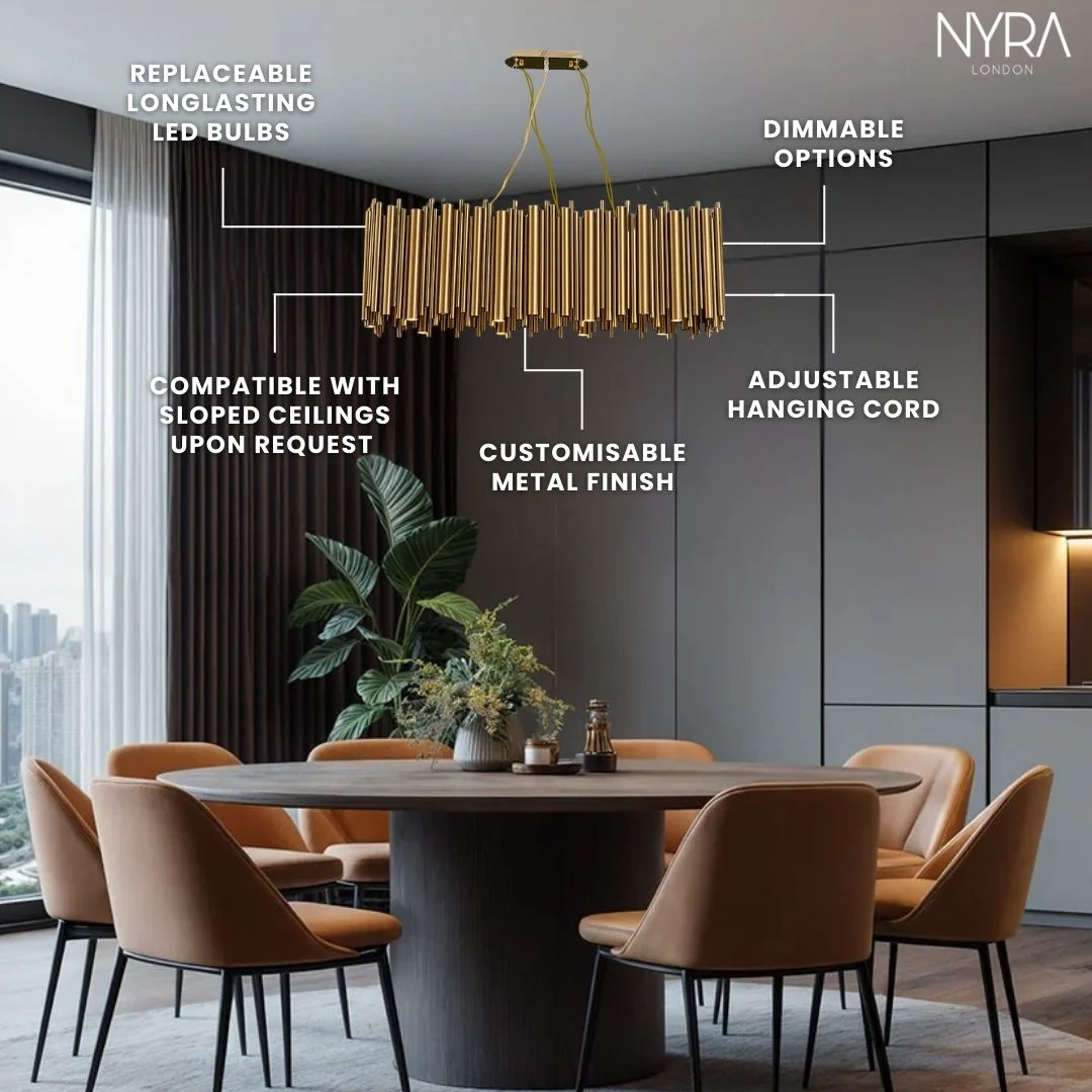 Gold Nest Oval Chandelier - Image 5