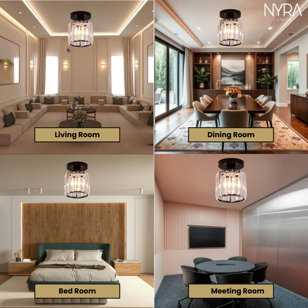 Monroe Crystal Ceiling Light - Image 4
