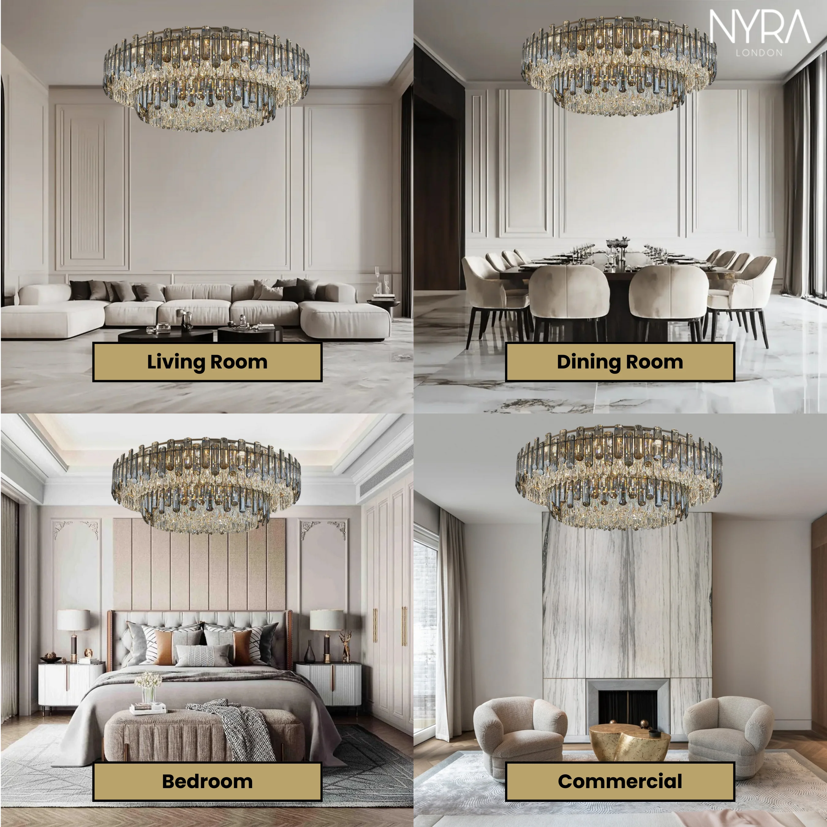 Roberta Crystal Ceiling Lights - Image 4
