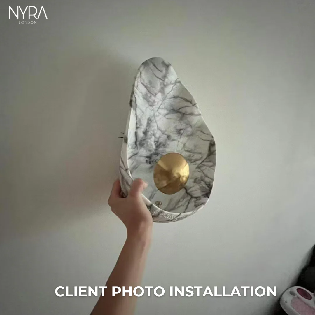 Luxury Imitation Marble Wall Lamp - Image 9