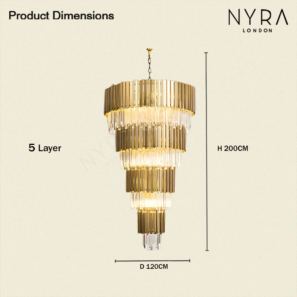 Golden Pisa Chandelier - Image 11