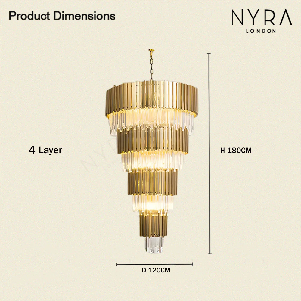 Golden Pisa Chandelier - Image 12