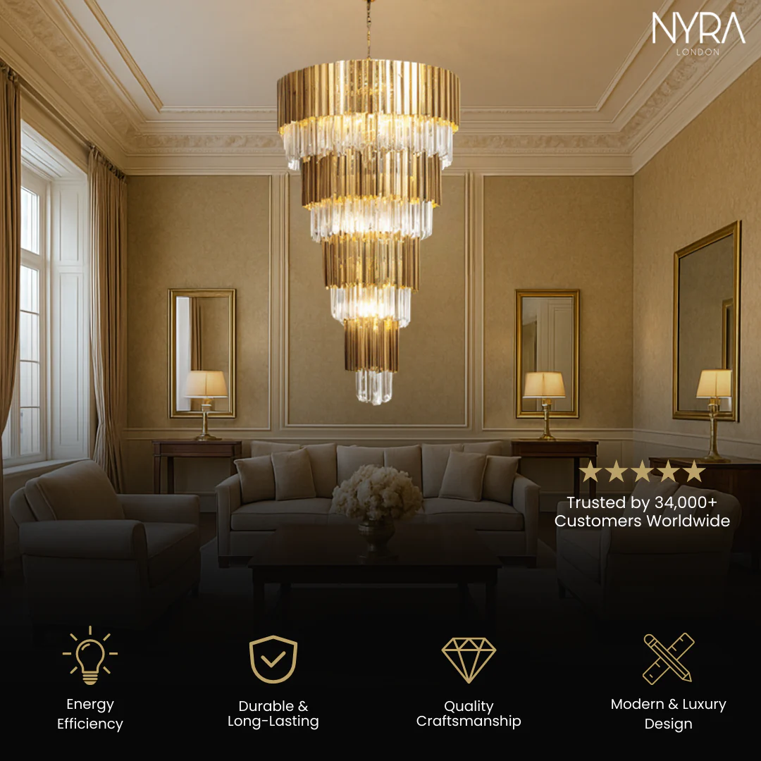 Golden Pisa Chandelier - Image 4