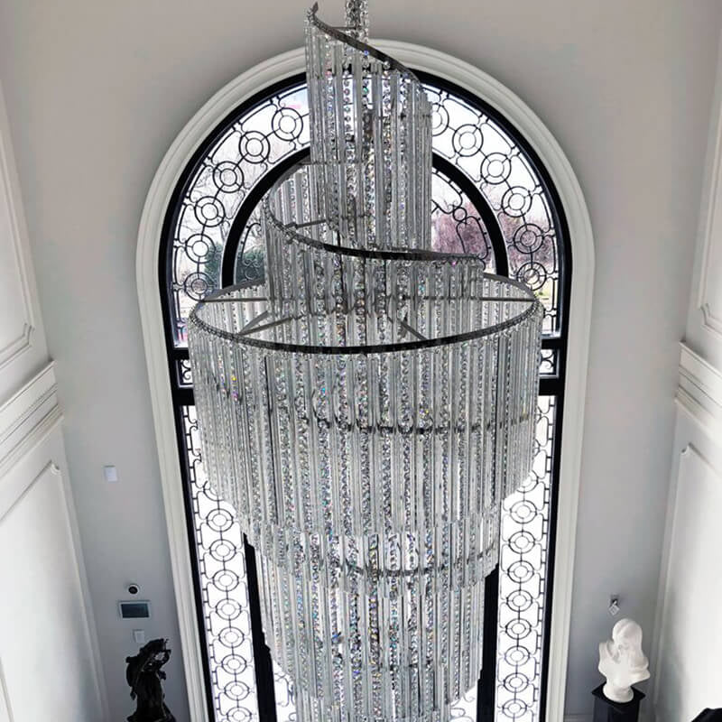 Luxury Spiral Crystal Chandelier - Image 15