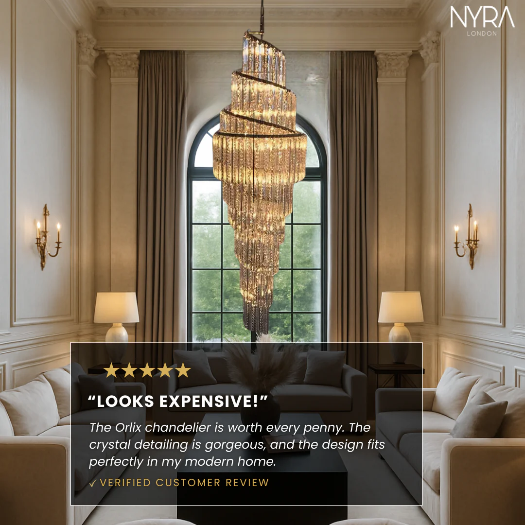 Luxury Spiral Crystal Chandelier - Image 5