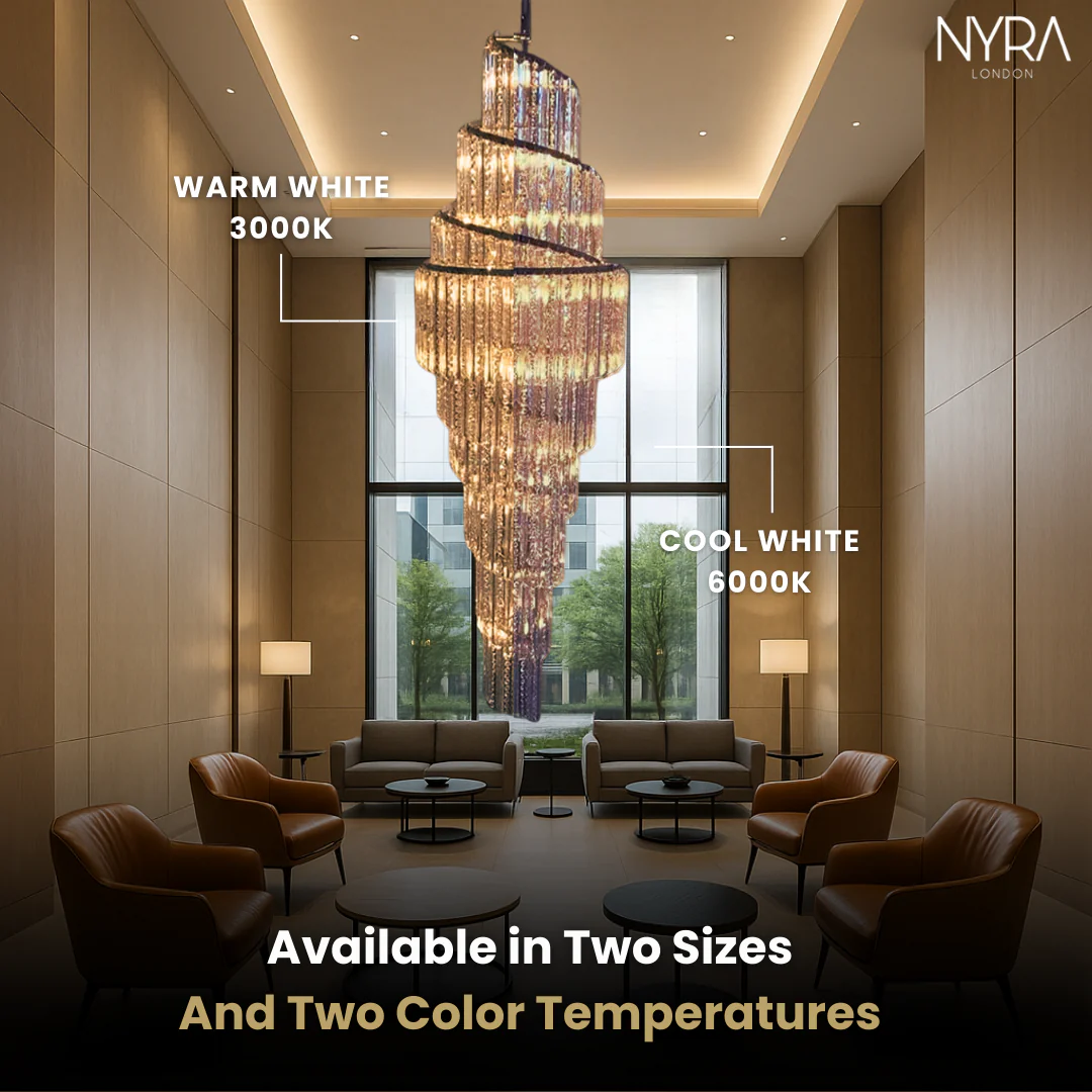 Luxury Spiral Crystal Chandelier - Image 7