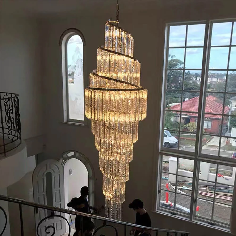 Luxury Spiral Crystal Chandelier - Image 8
