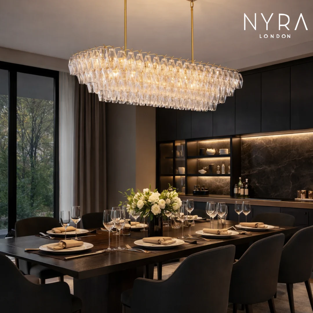 Madelyn Glass Rectangular Chandeliers