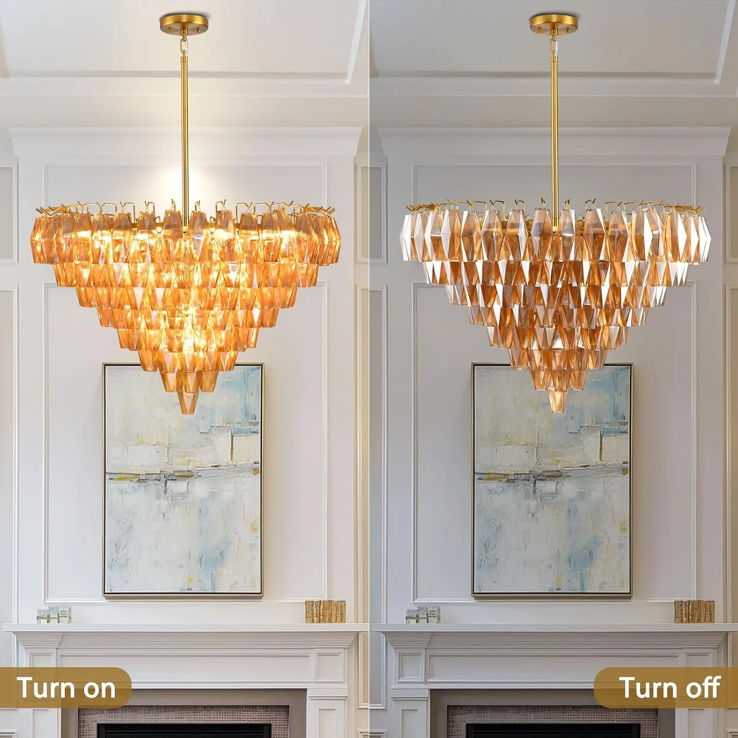 Madelyn Glass Round Chandelier - Image 13