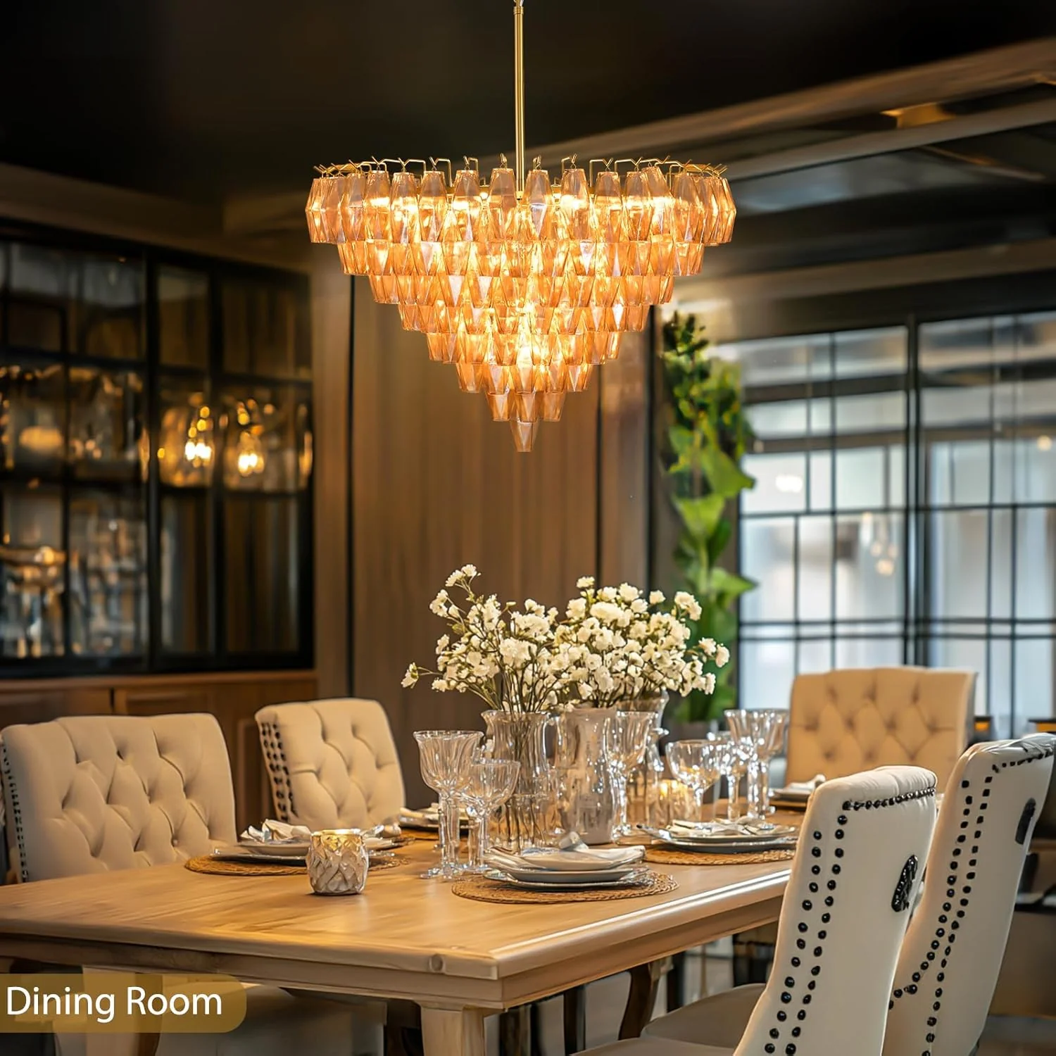 Madelyn Glass Round Chandelier - Image 9