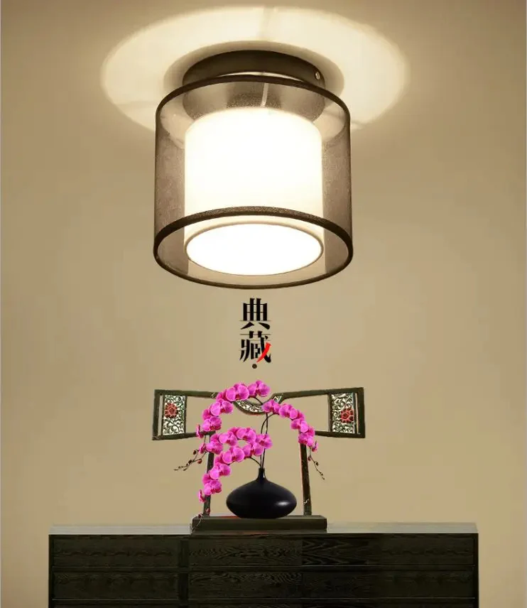 Magnus Fabric Shade Ceiling Lamp - Image 2
