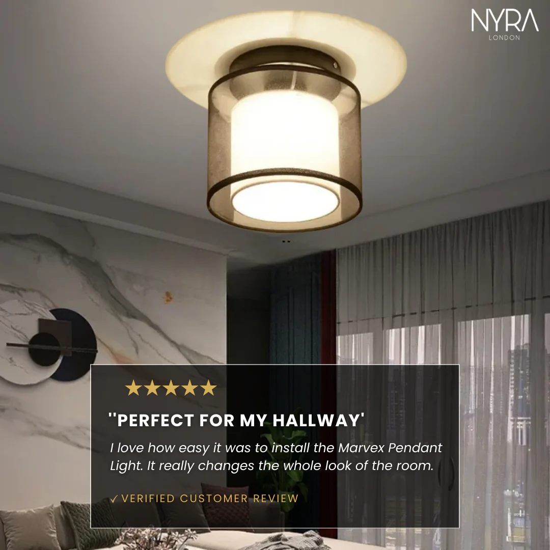 Magnus Fabric Shade Ceiling Lamp - Image 5