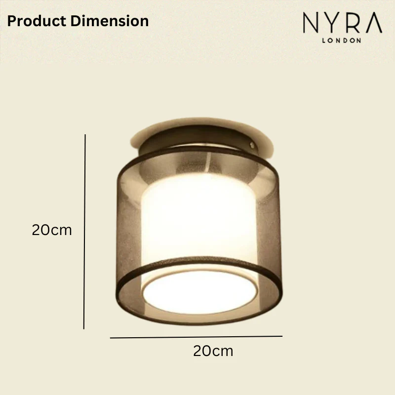Magnus Fabric Shade Ceiling Lamp - Image 8