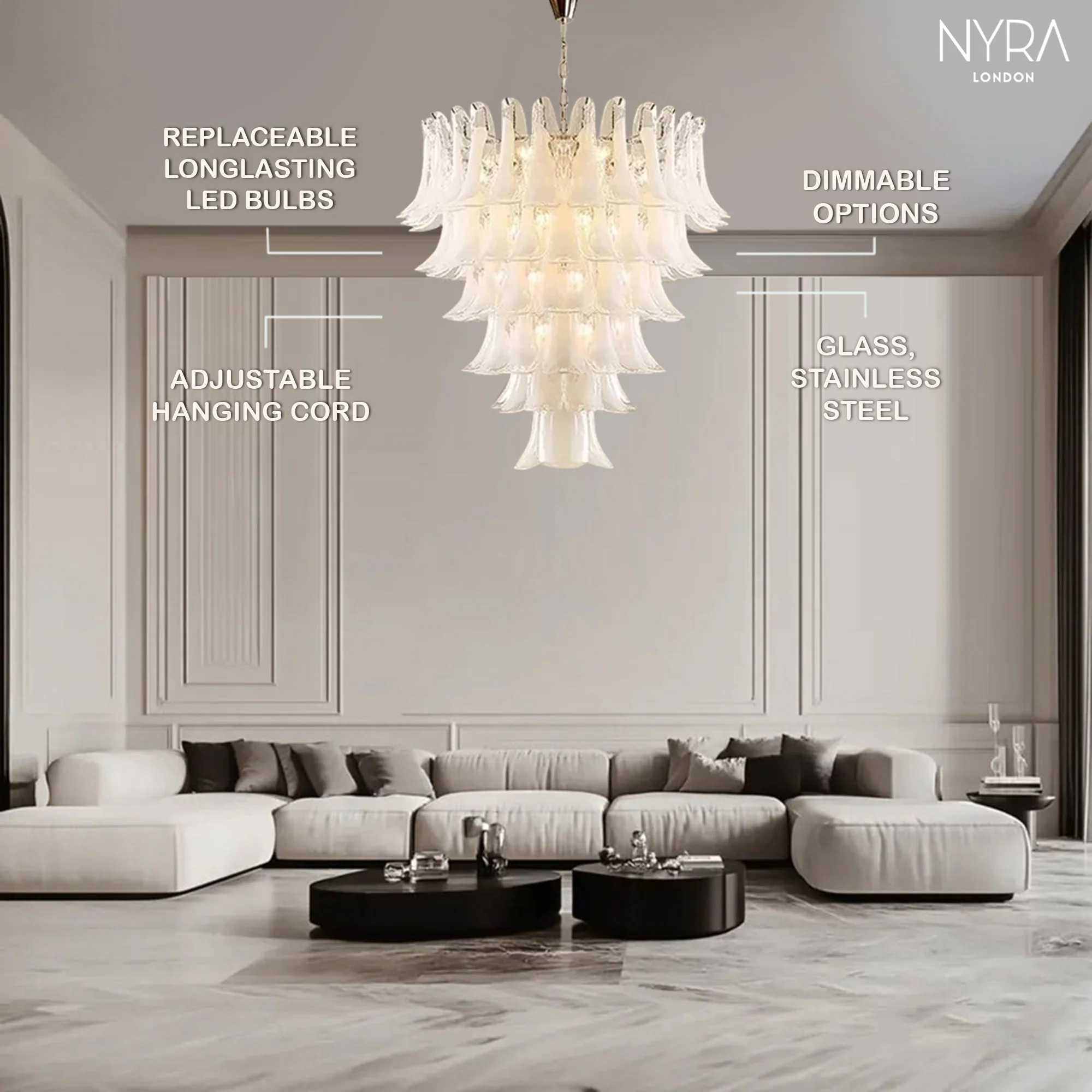 Maisonix Glass Pendant Light - Image 9