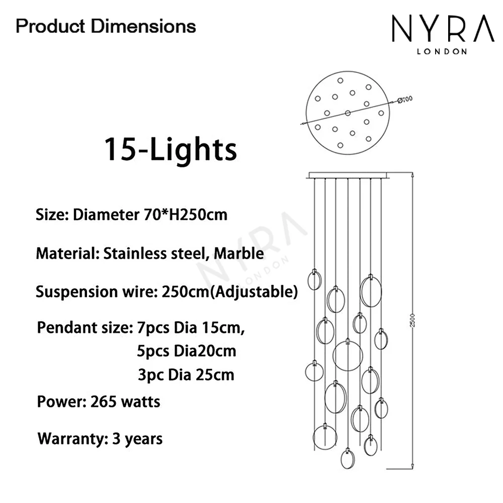 Marble Pendant Lights - Image 26