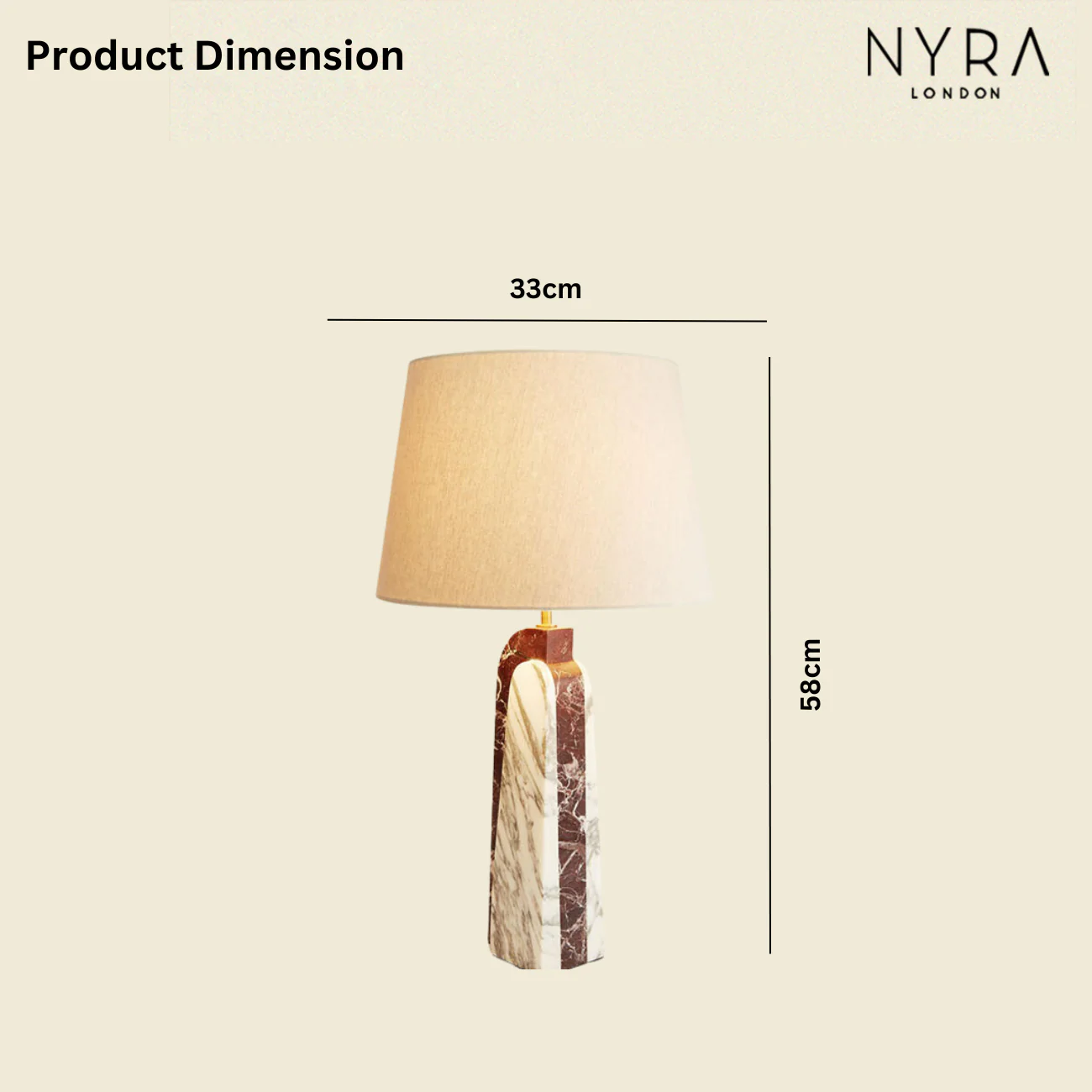 Mariva Marble Table Lamp - Image 5