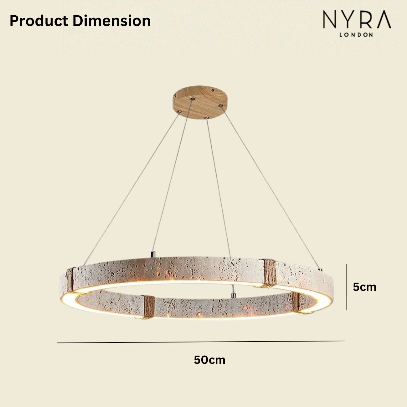 Merado Travertine Stone Pendant - Image 12