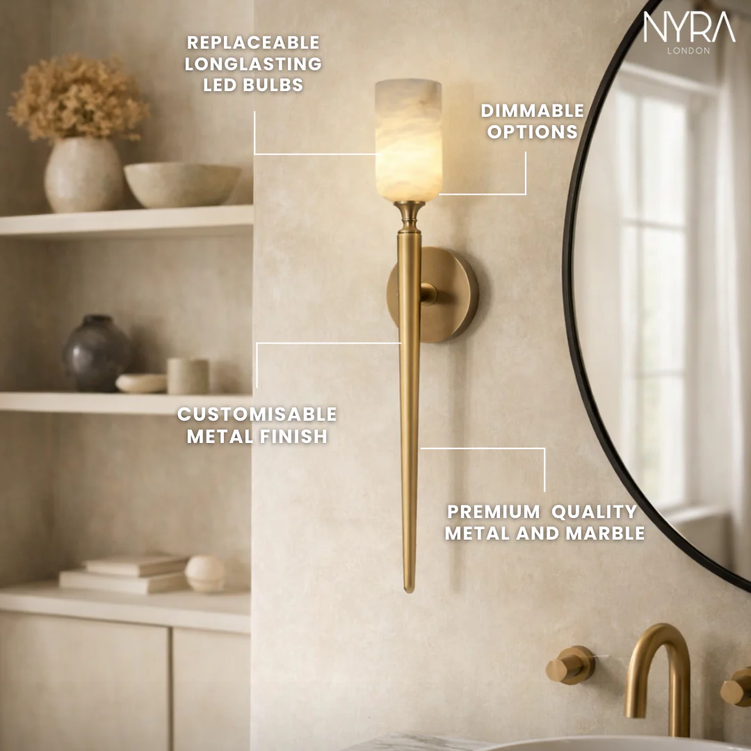 Meridian Alabaster Wall Light - Image 7