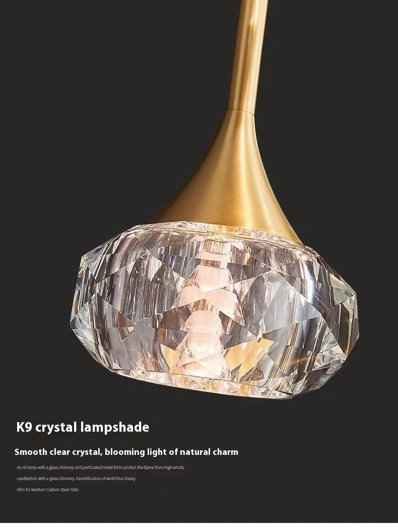 MERK Tear-drop Crystal Pendant - Image 4