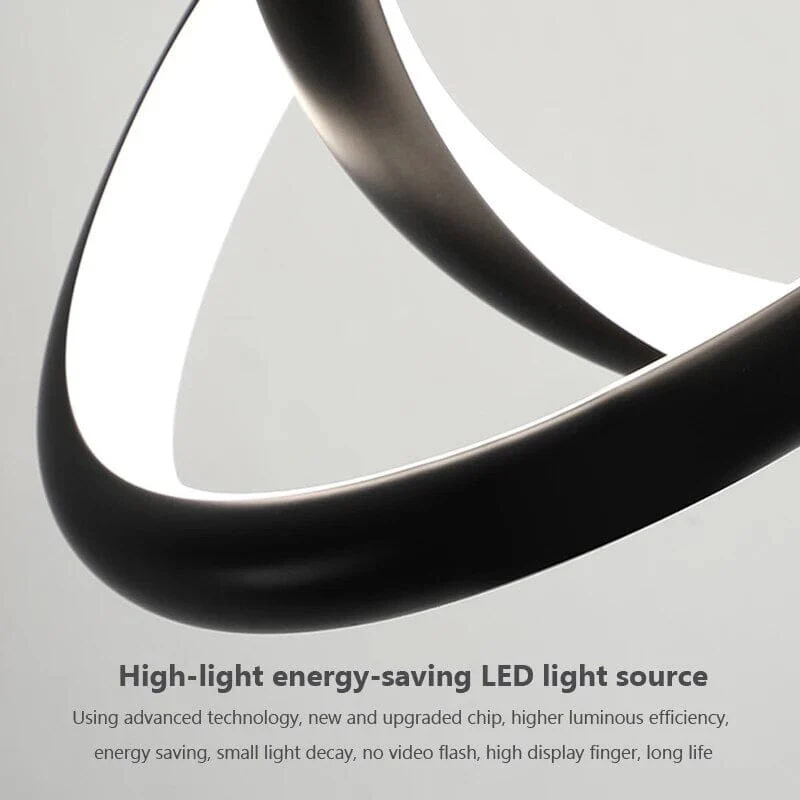 Mini Black Circle LED Pendant Lamp - Image 5