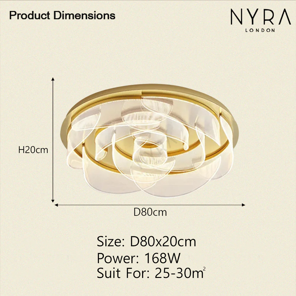 Minimalist Petal Ceiling Chandelier - Image 8