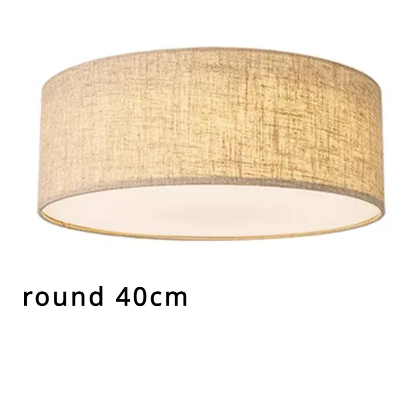 Minimalist Fabric Drum Ceiling Light - Image 7