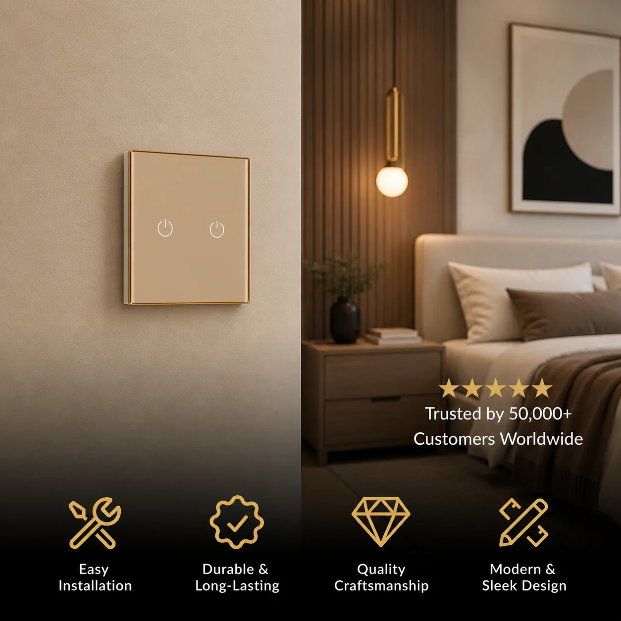 NYRA Touch Control Light Switch - Image 2