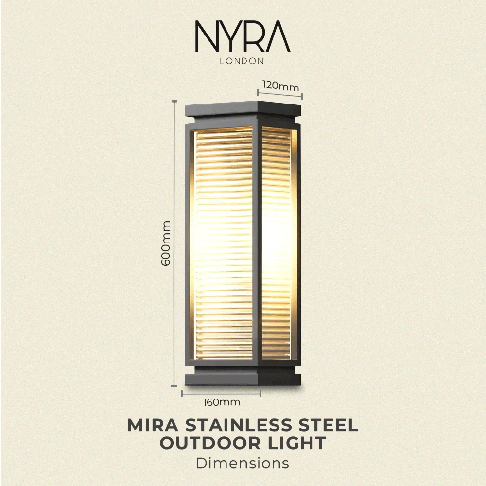 Mira Stainless Steel Outdoor Light - Image 3