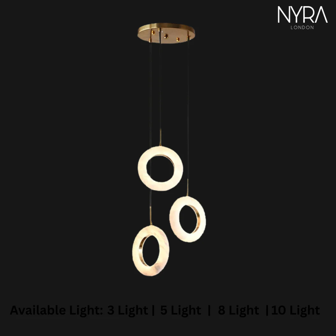 Mirela Marble Staircase Ring Chandelier - Image 17