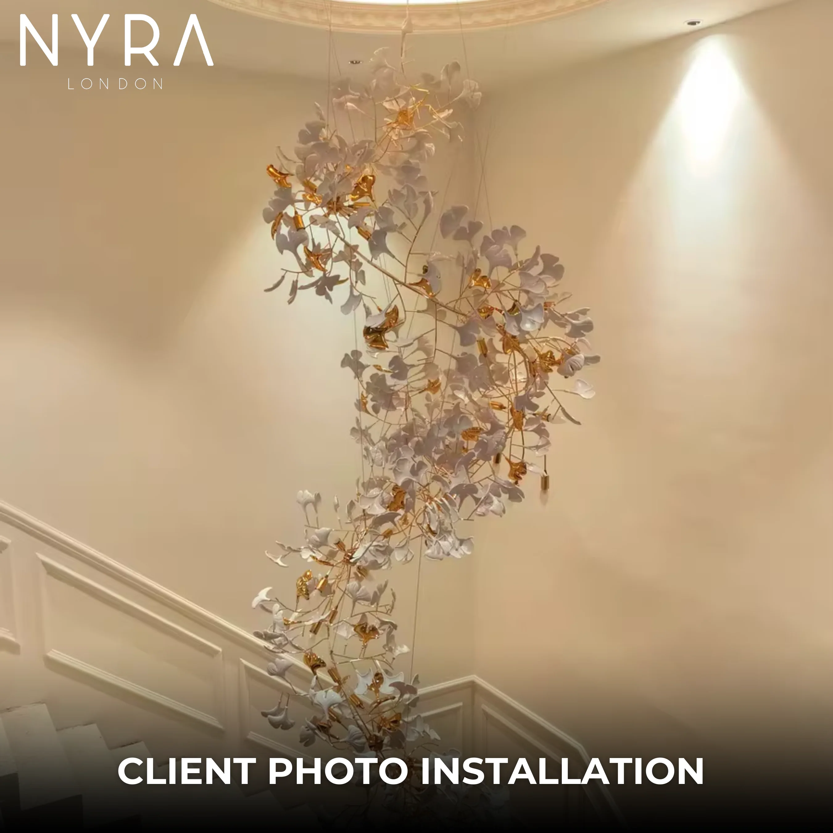 Ceramic Petal Chandelier - Image 13