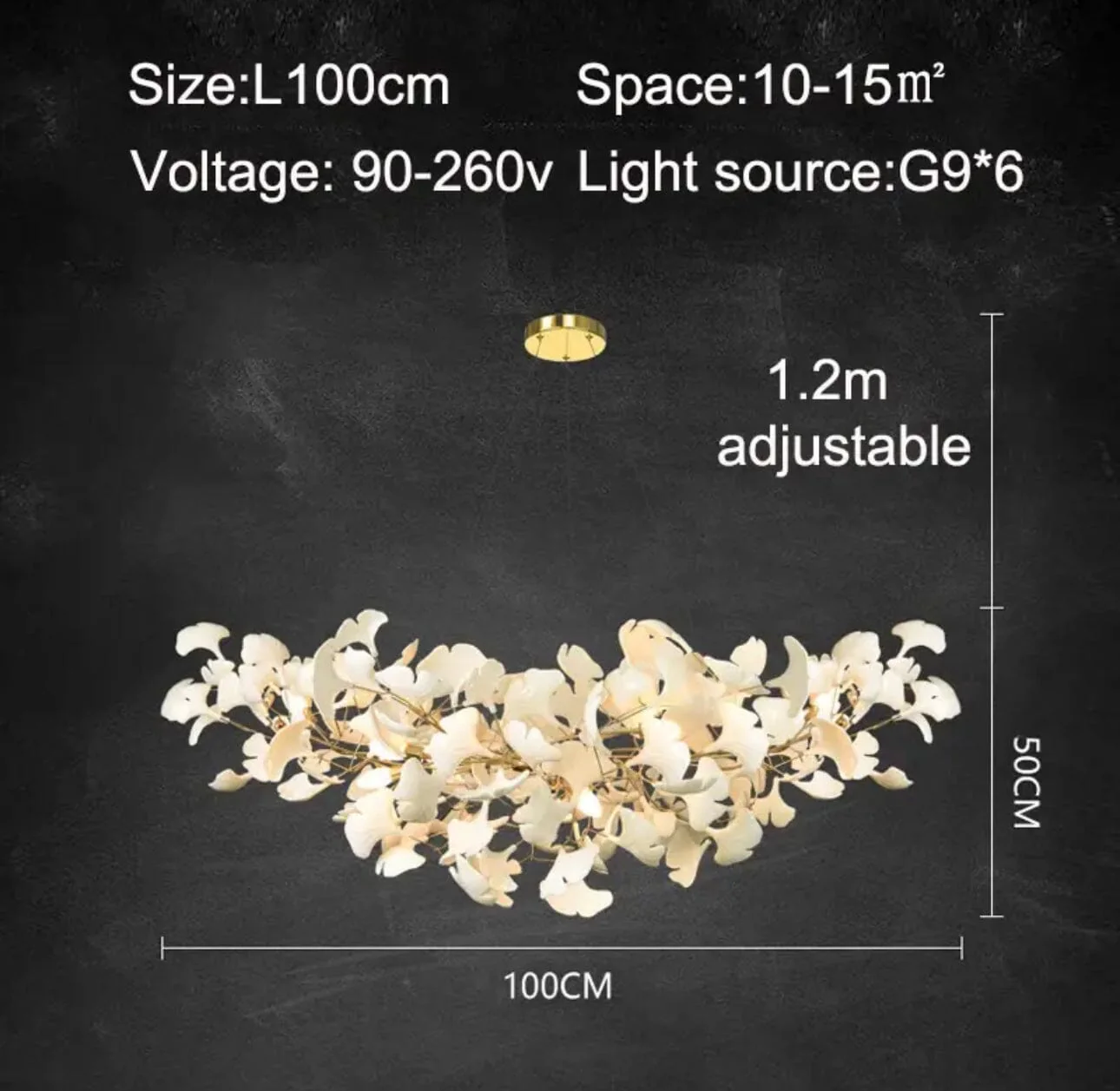 Ceramic Petal Chandelier - Image 18