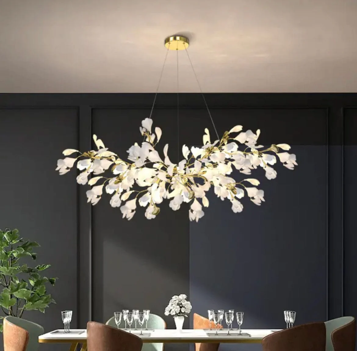 Ceramic Petal Chandelier - Image 23