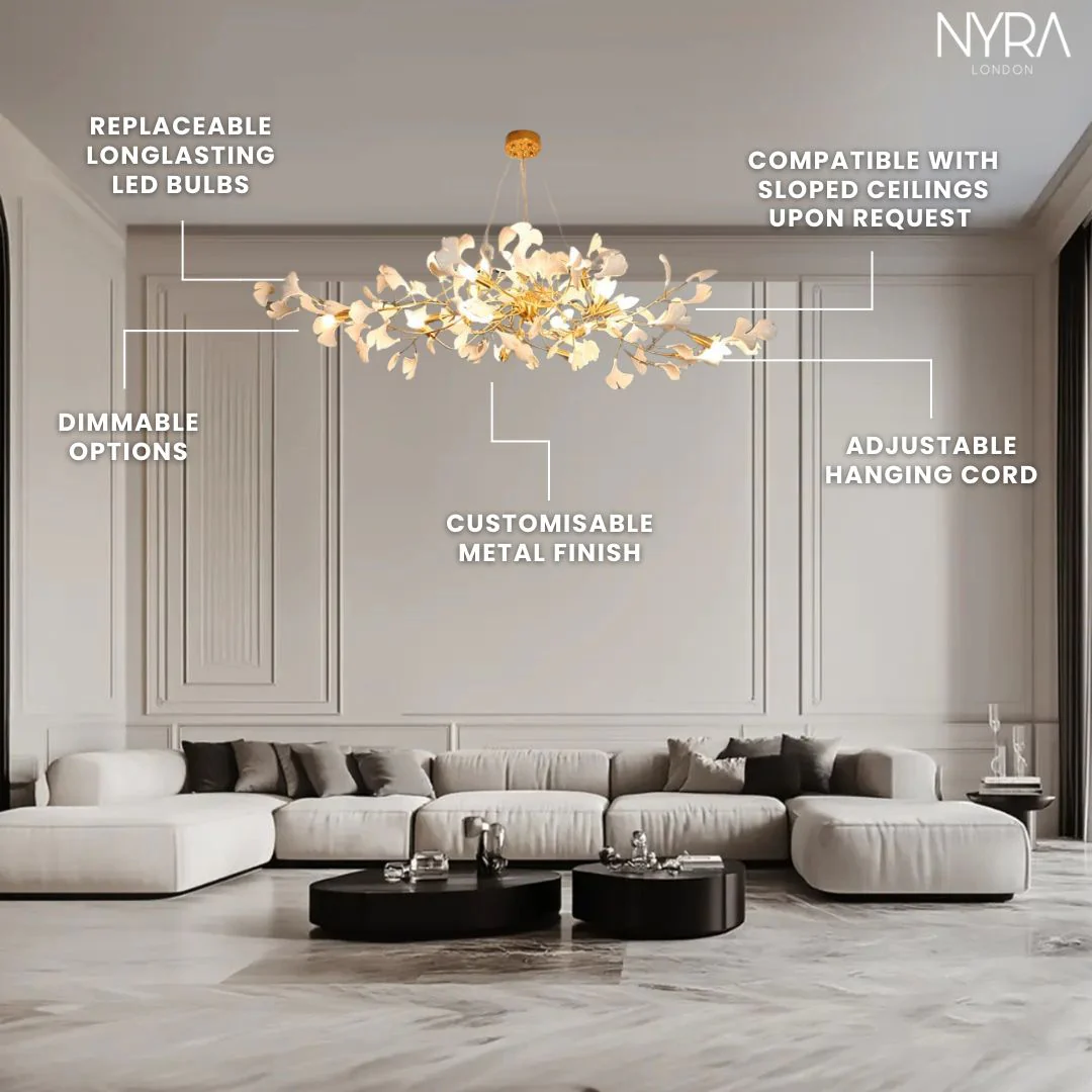 Ceramic Petal Chandelier - Image 9