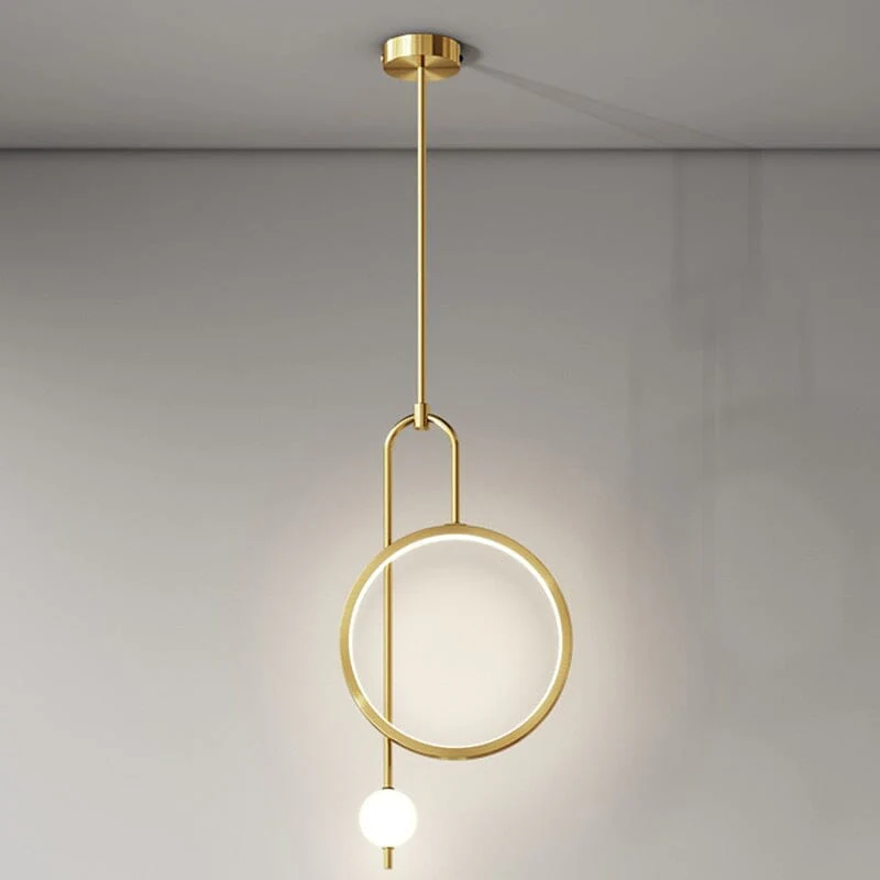 Modern Gold Ring Pendant Light - Image 10