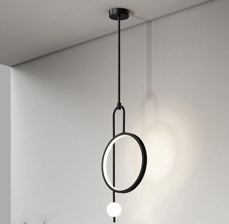 Modern Gold Ring Pendant Light - Image 11