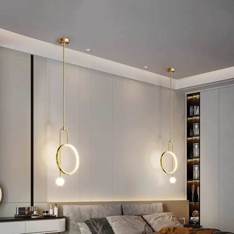 Modern Gold Ring Pendant Light - Image 14