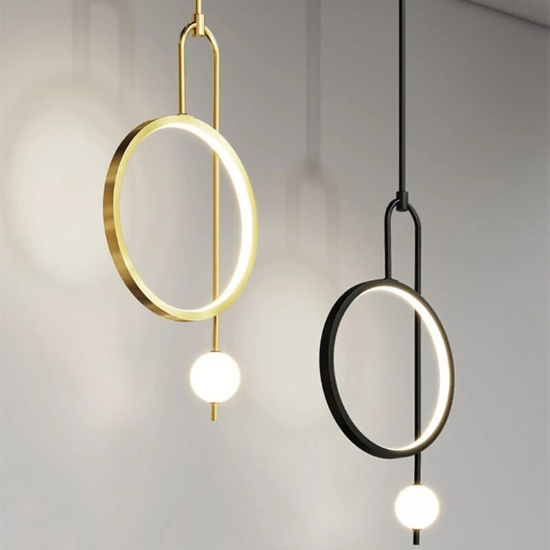 Modern Gold Ring Pendant Light - Image 15