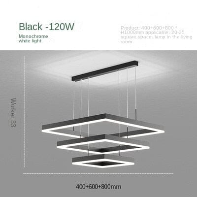 Square pendant chandelier - Image 4