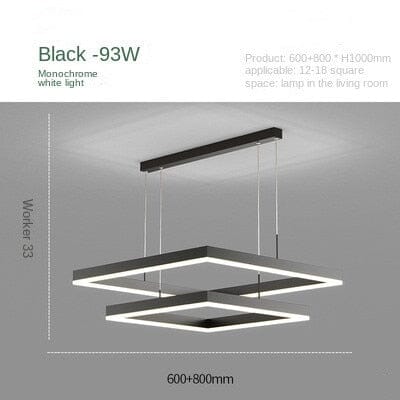 Square pendant chandelier - Image 5