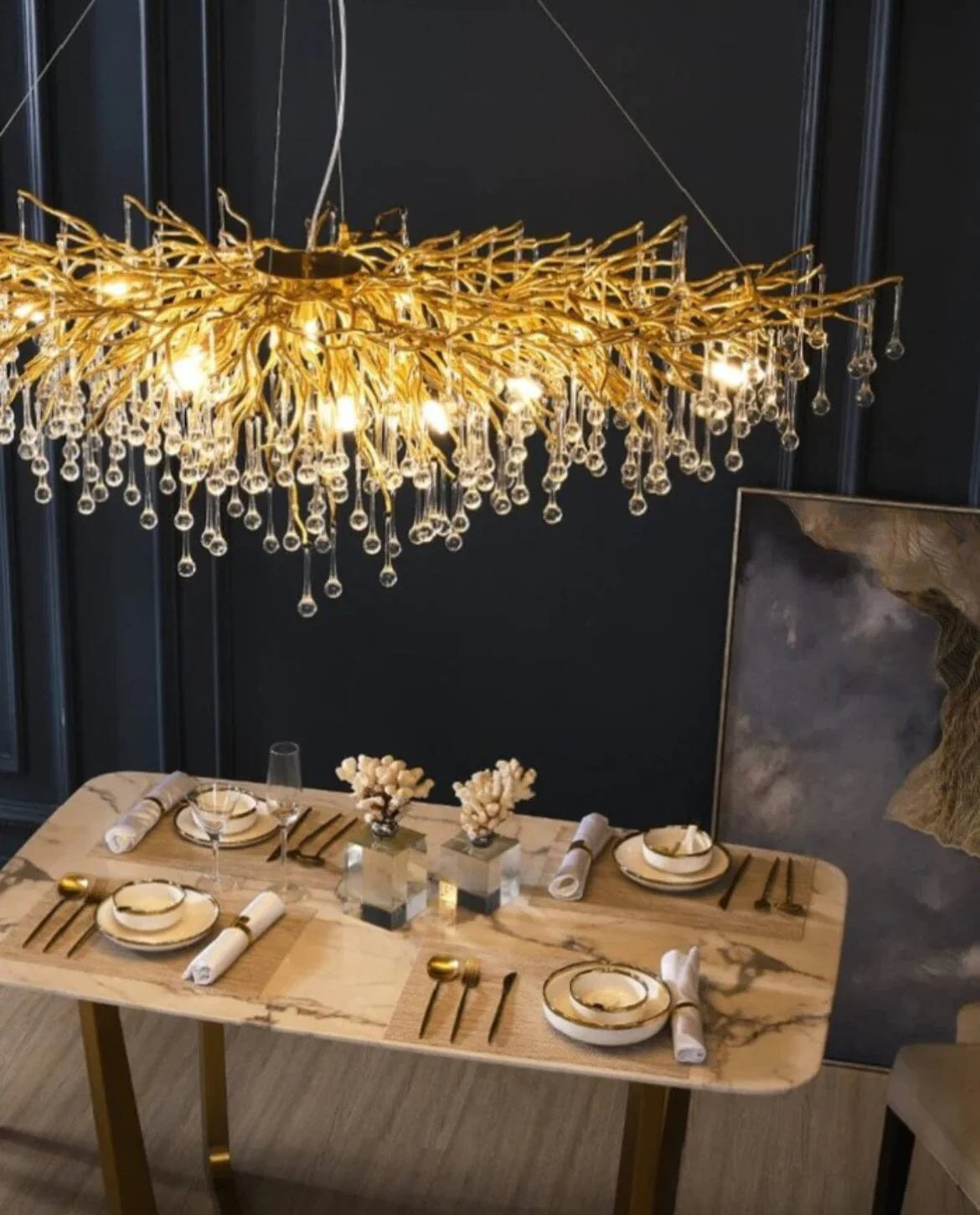 NYRA Waterdrop Customisable Chandelier - Image 19