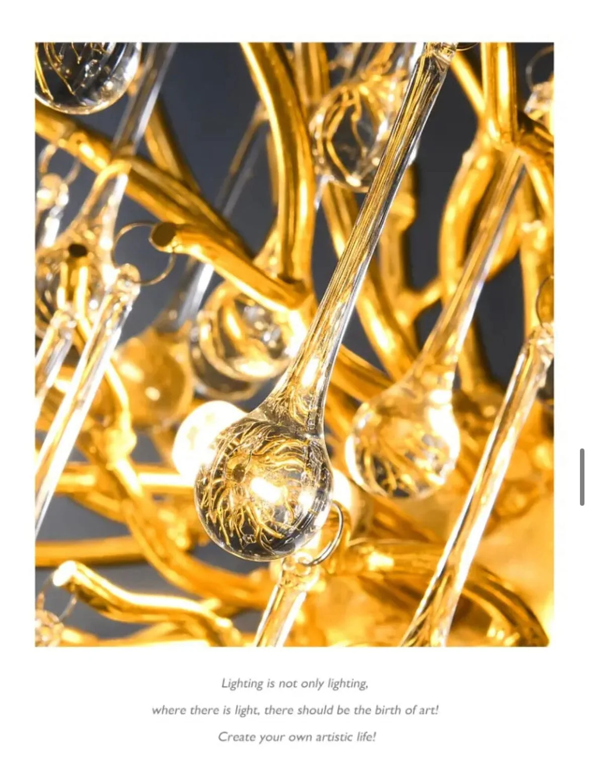 NYRA Waterdrop Customisable Chandelier - Image 25